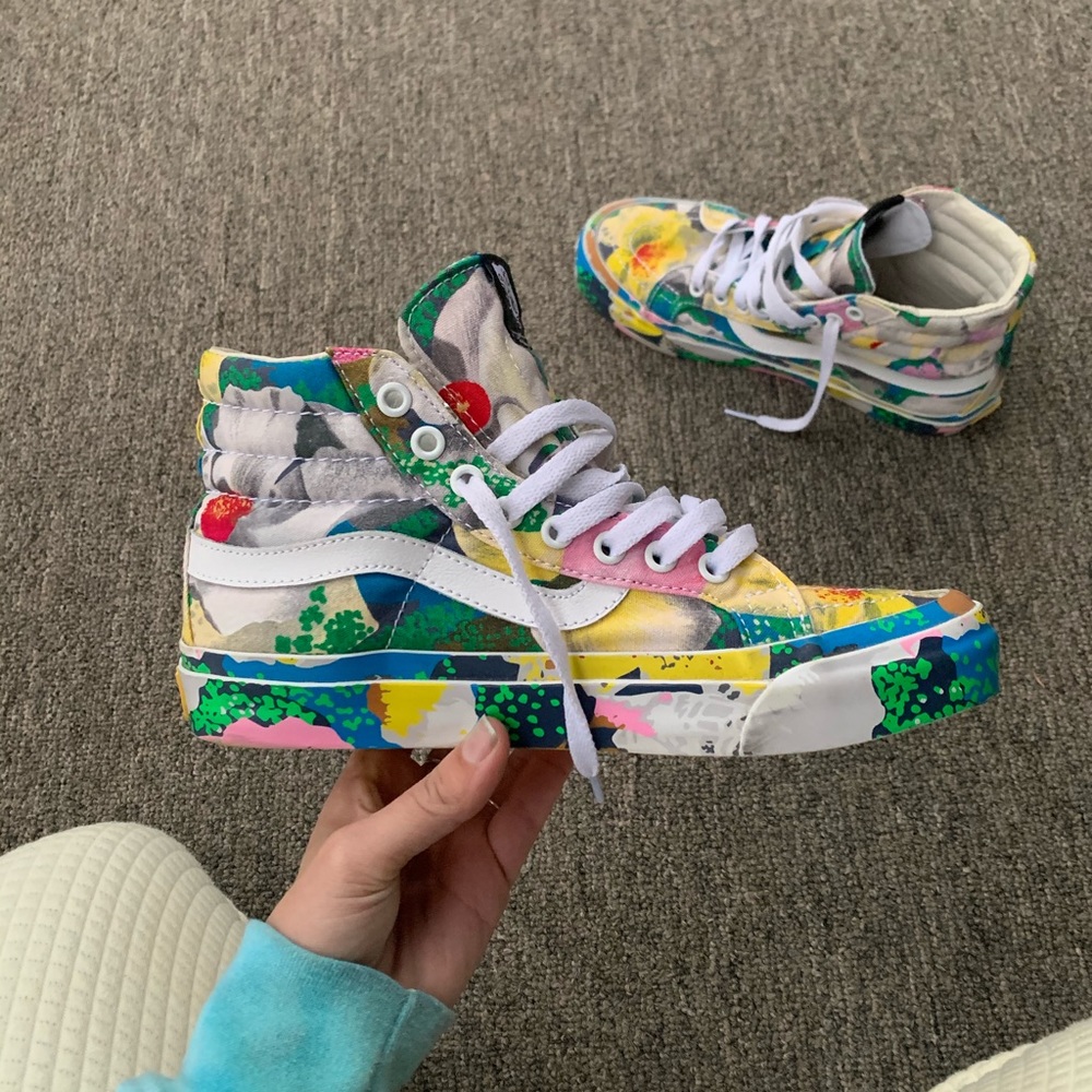 Kenzo X Vans colab floral sk8-Hi sneakers